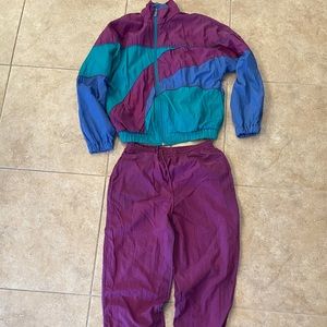 80’s Reebok Blue and purple tracksuit Small Halloween party